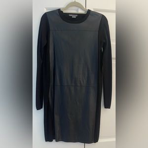 Vince Leather Front Dress